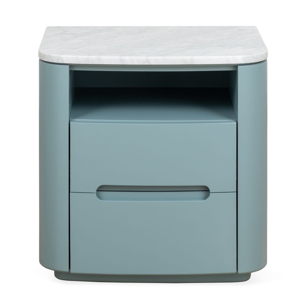 Heal's Florian Bedside Table in Blue 3