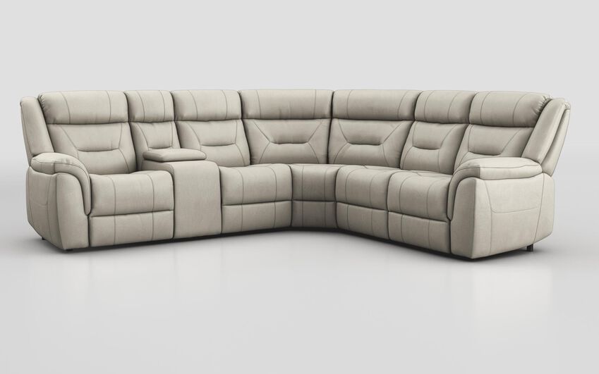 White Ainsdale 2 Corner 2 Sofa with Console