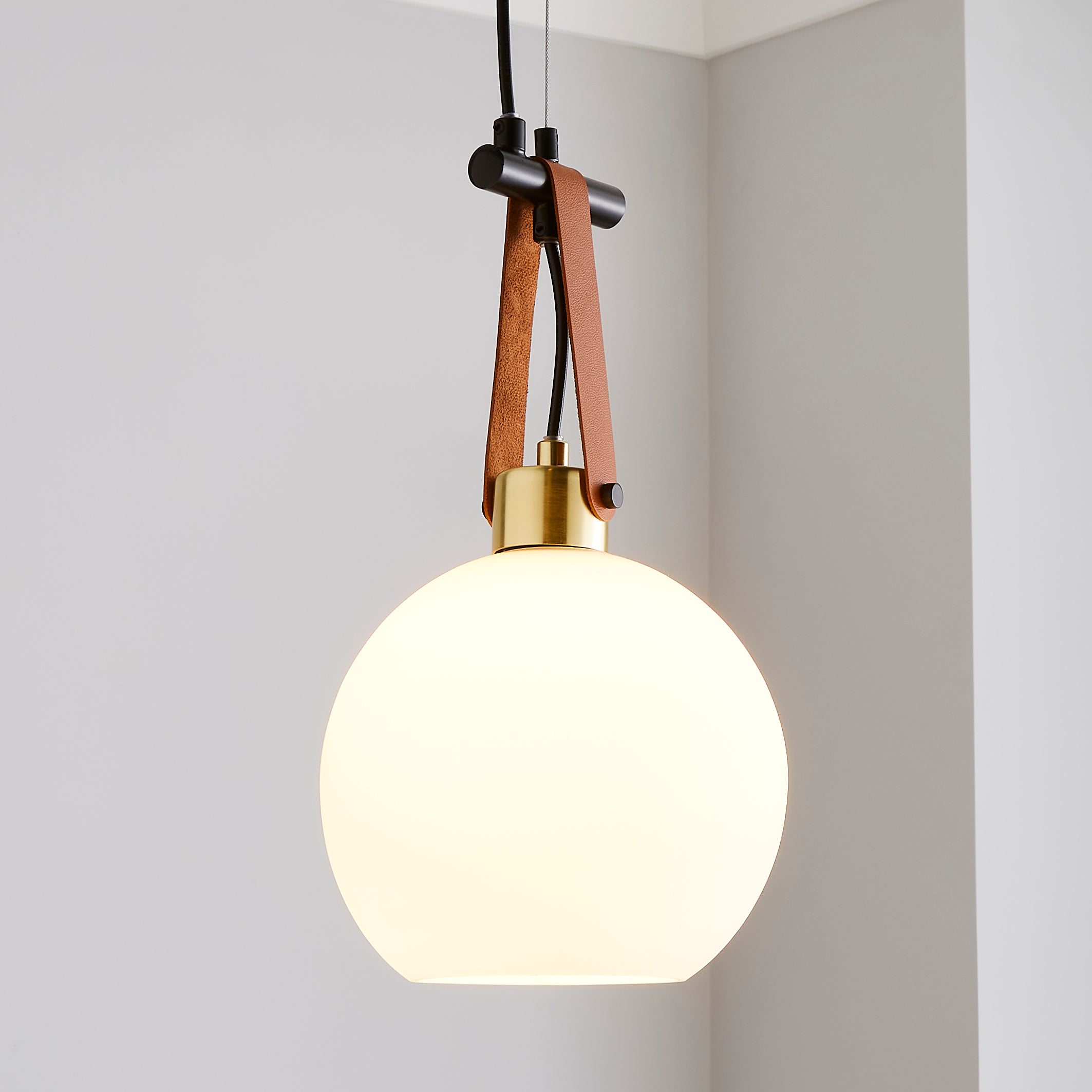 Joan 1 Light Pendant Fitting Black