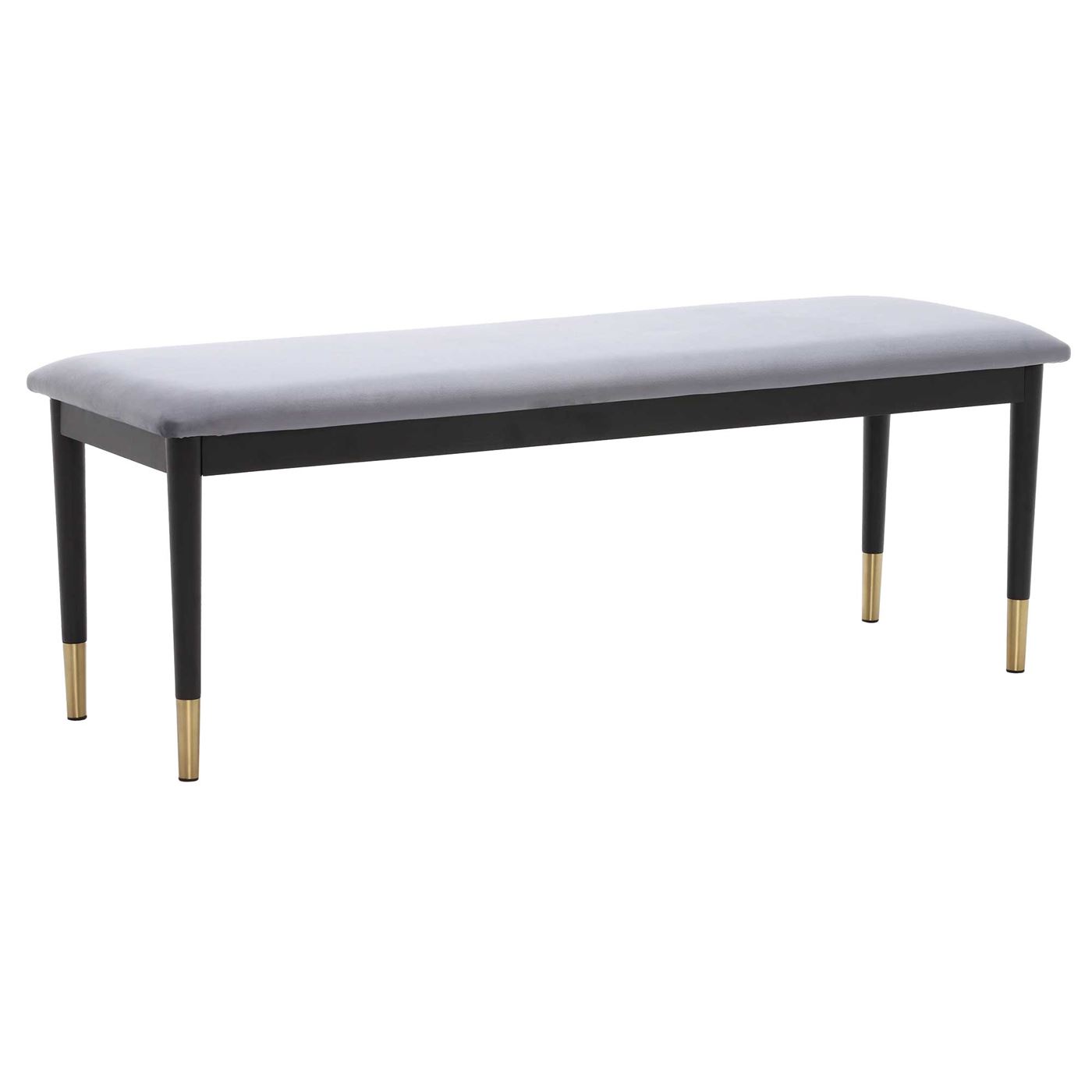 Cannelle Bench, Black Ash with Black and Gold Leg