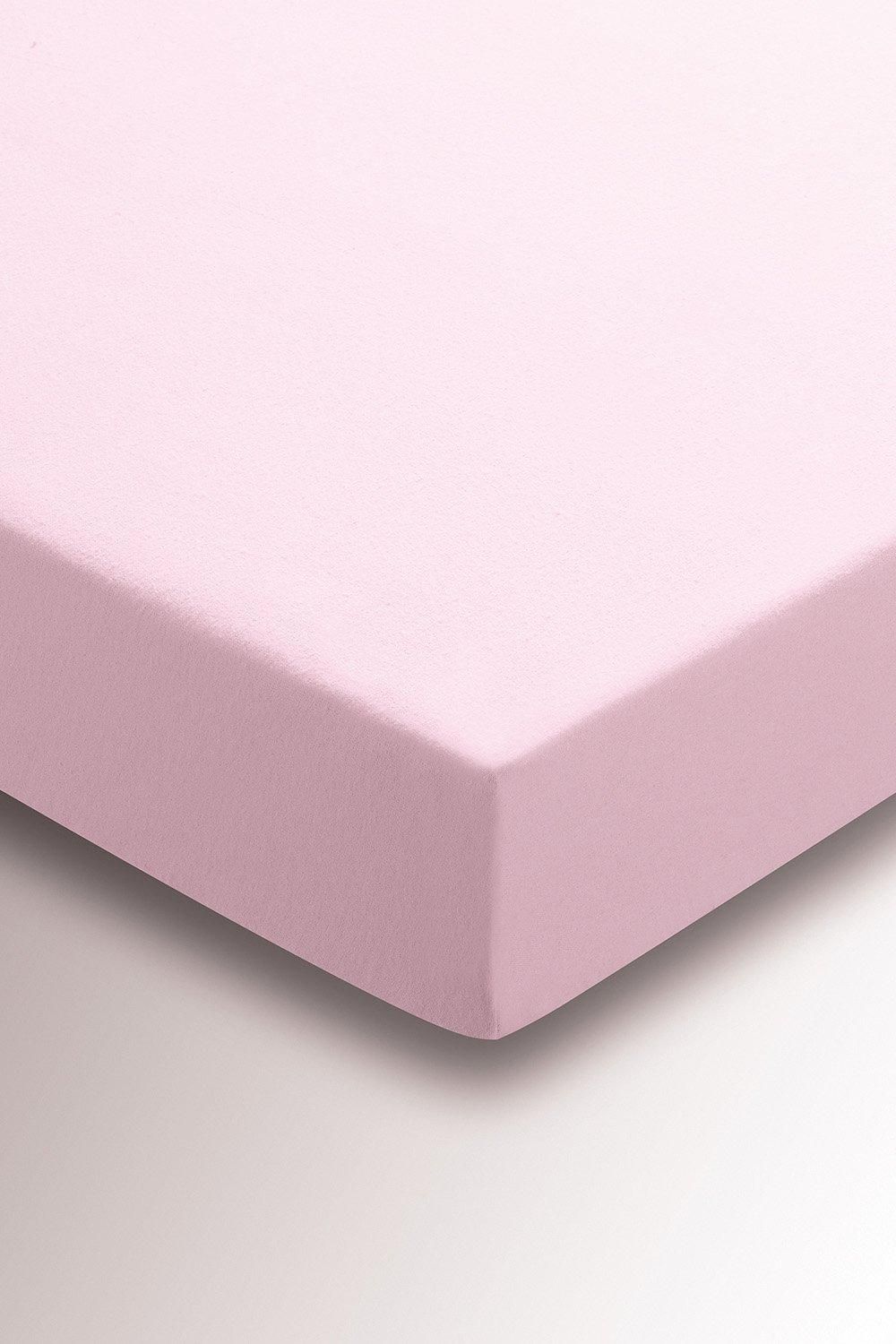 Helena Springfield 'Hs Brushed Cotton' Fitted Sheet in Baby Pink
