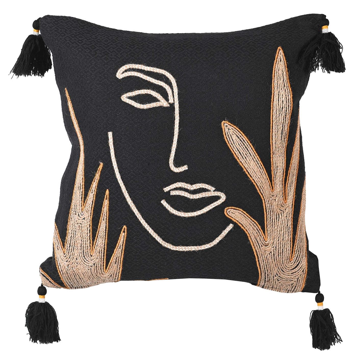 Silhouette Cushion Black