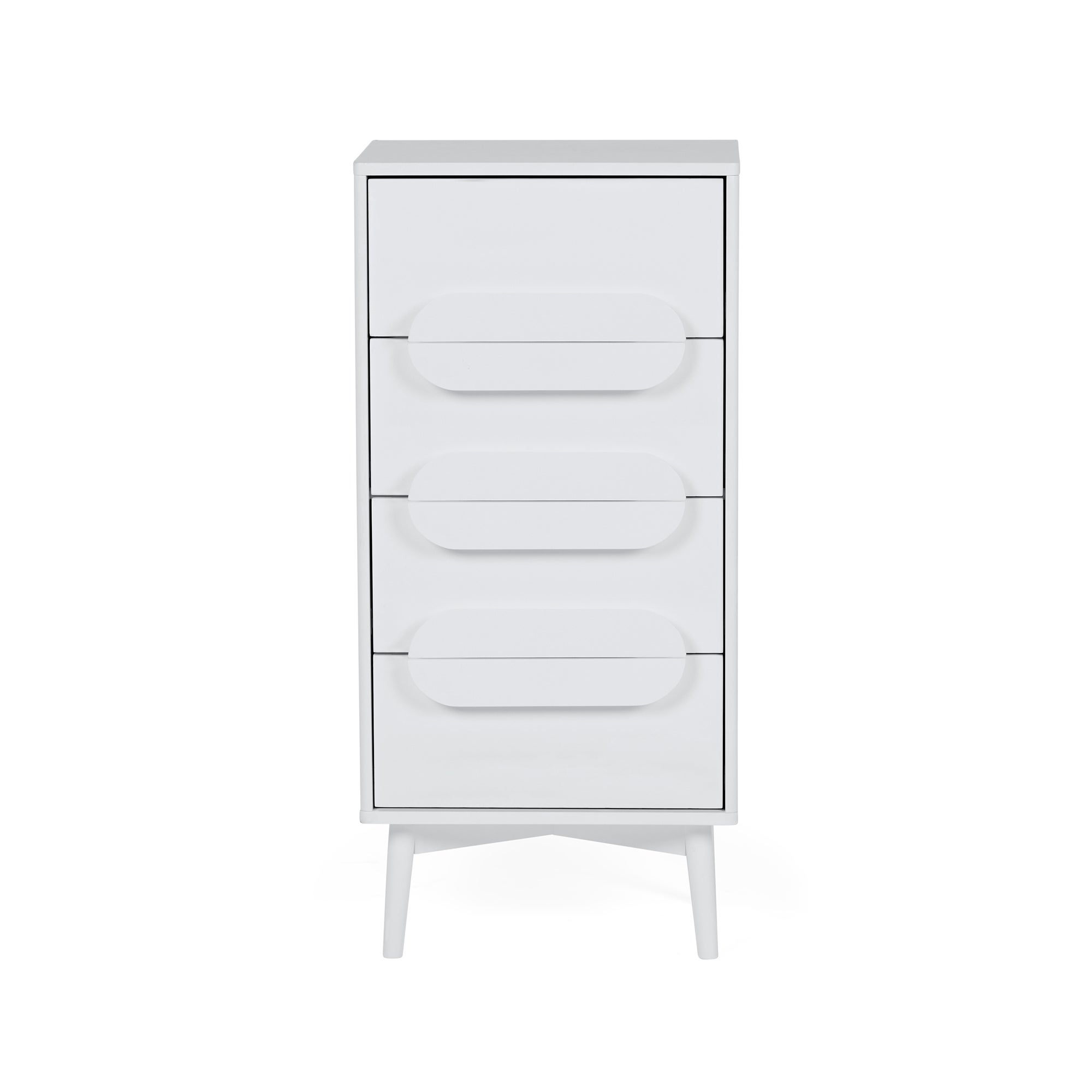 Anders 4 Drawer Tallboy White