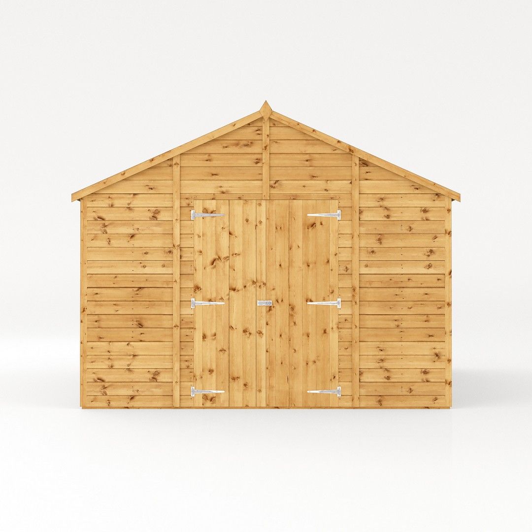 Mercia 16 x 10 Feet Premium Shiplap Apex Workshop - L487 x W322.7 x H252.4 cm in Brown 3