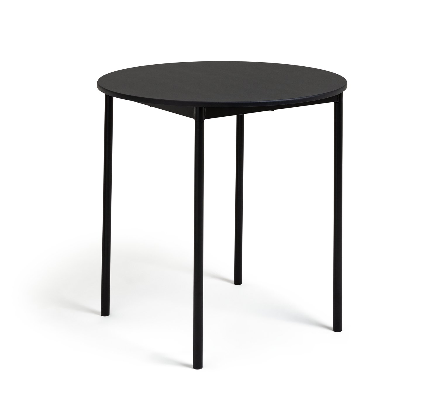 Habitat Stella Metal 2 Seater Dining Table - Black