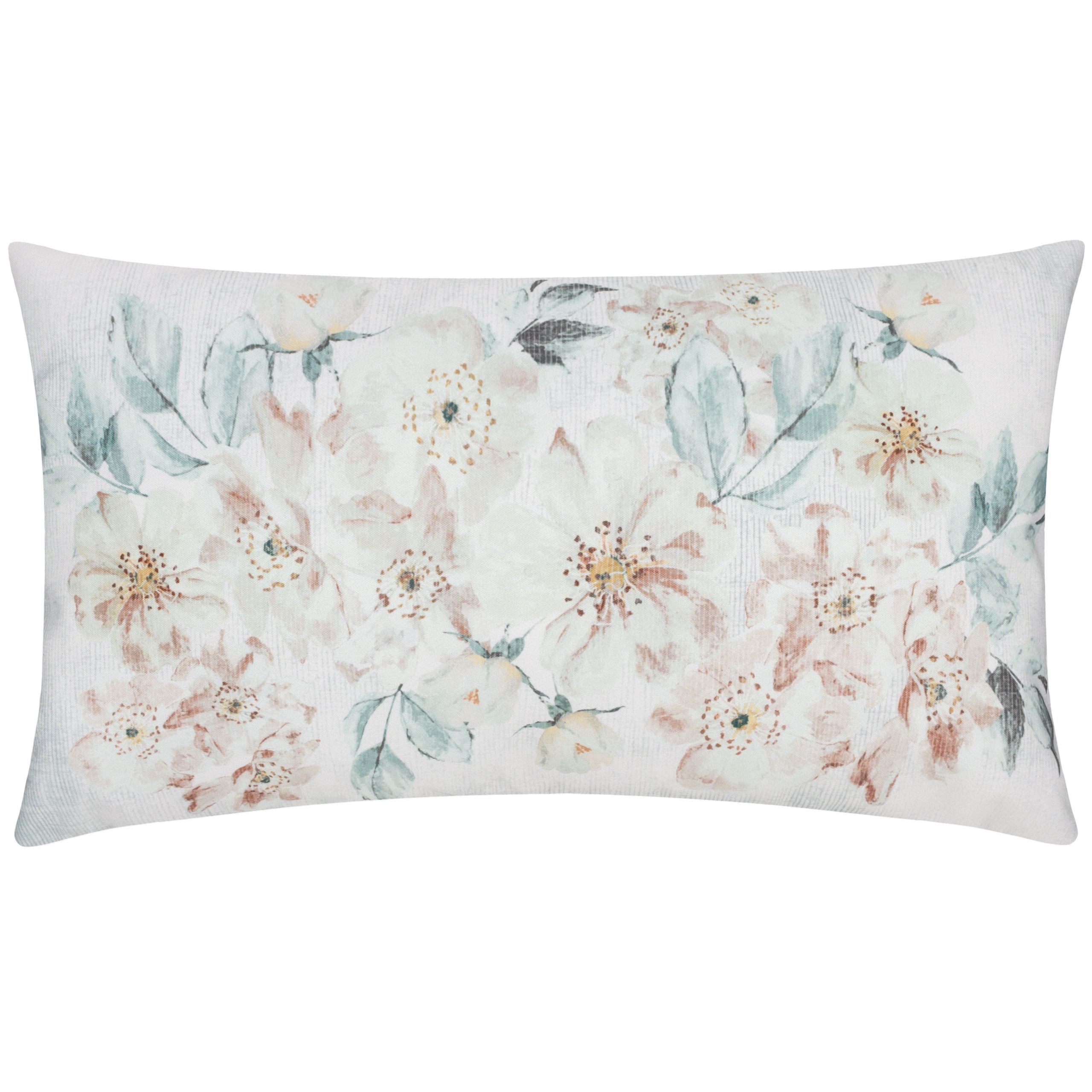 Evans Lichfield Canina Floral Water & UV Resistant Outdoor Cushion in Off-White