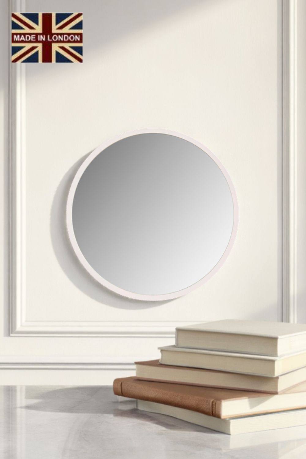 Yearn Mirrors Round wall mirror white 50cm