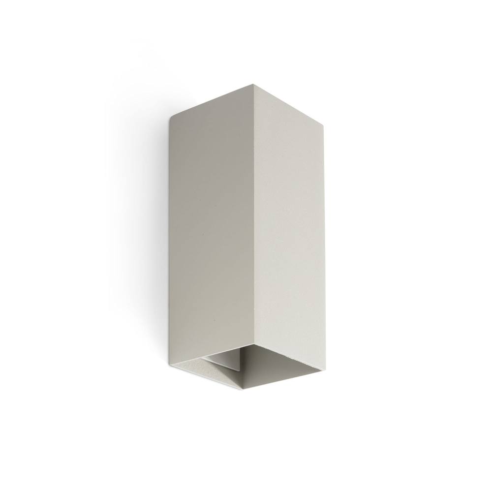 Netlighting Lune Square Up & Down Wall Lamp Grey 2x GU10