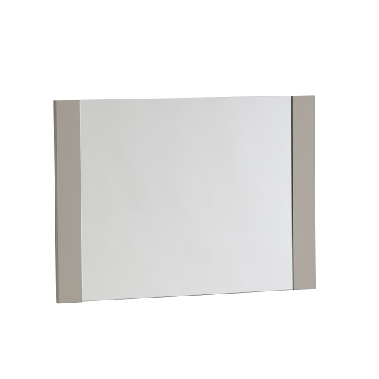 Houston Wall Mirror Rectangular In Grey Gloss