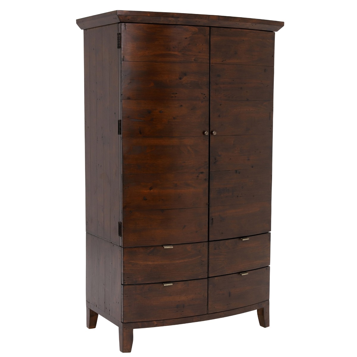 Navajos Reclaimed Wood Wardrobe, Chestnut