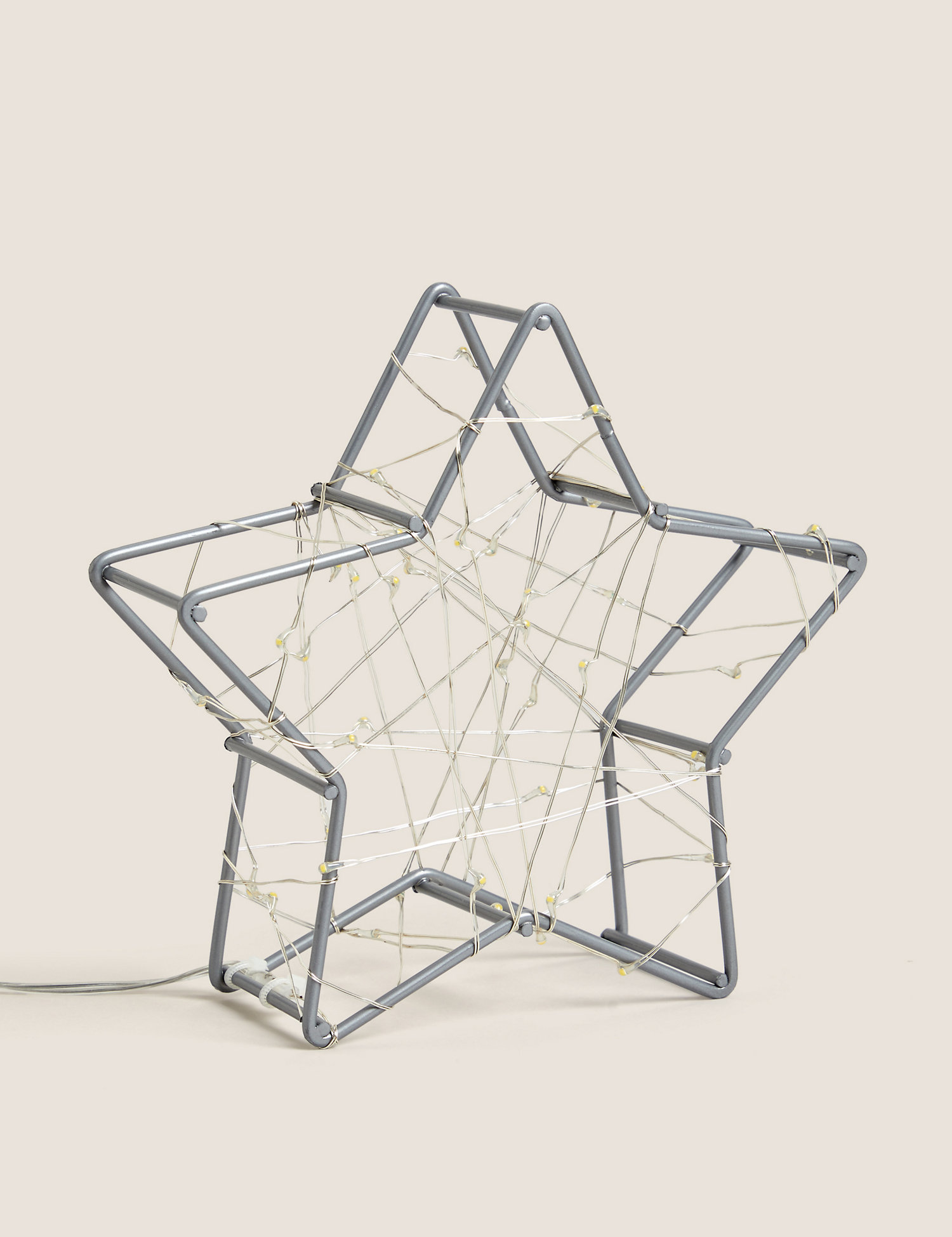 M&S Small Light Up Star Decoration