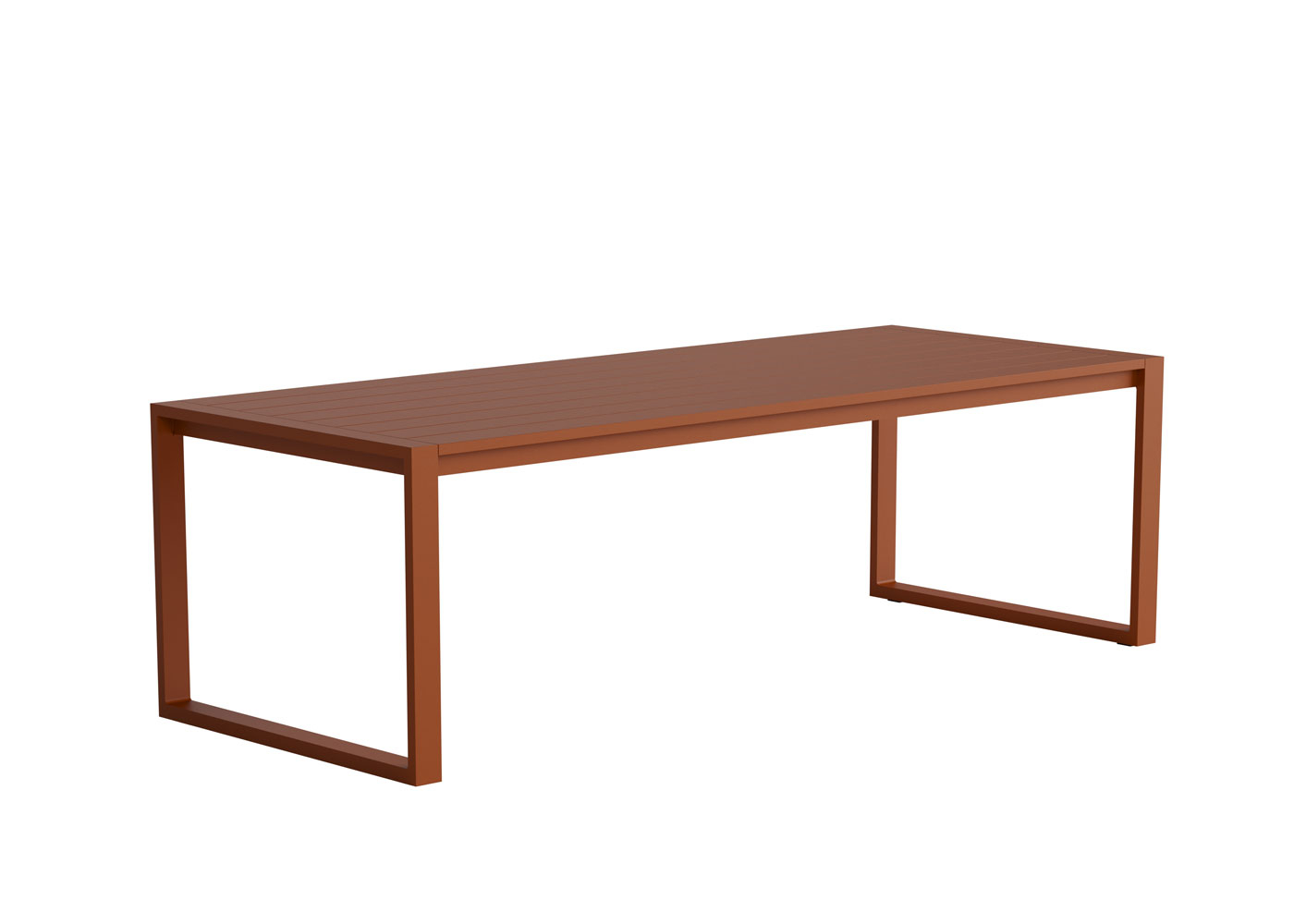 Case Eos Outdoor Communal Table Rust