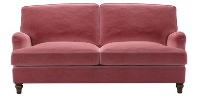 Bluebell 2.5 Seat Sofa Bed in Dusty Rose Cotton Matt Velvet - sofa.com