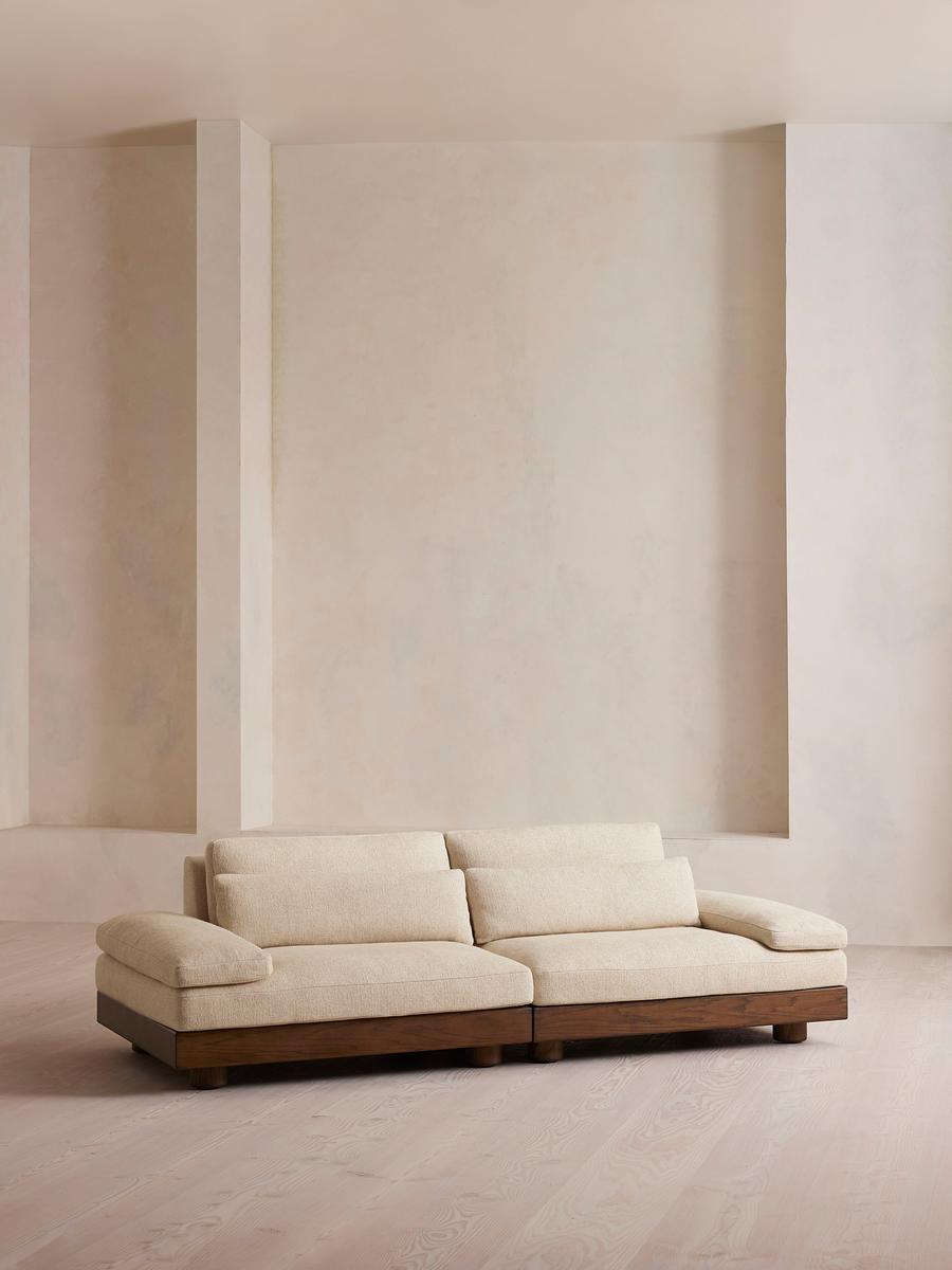 Truro Modular Sofa, Three Seater, Textured Linen