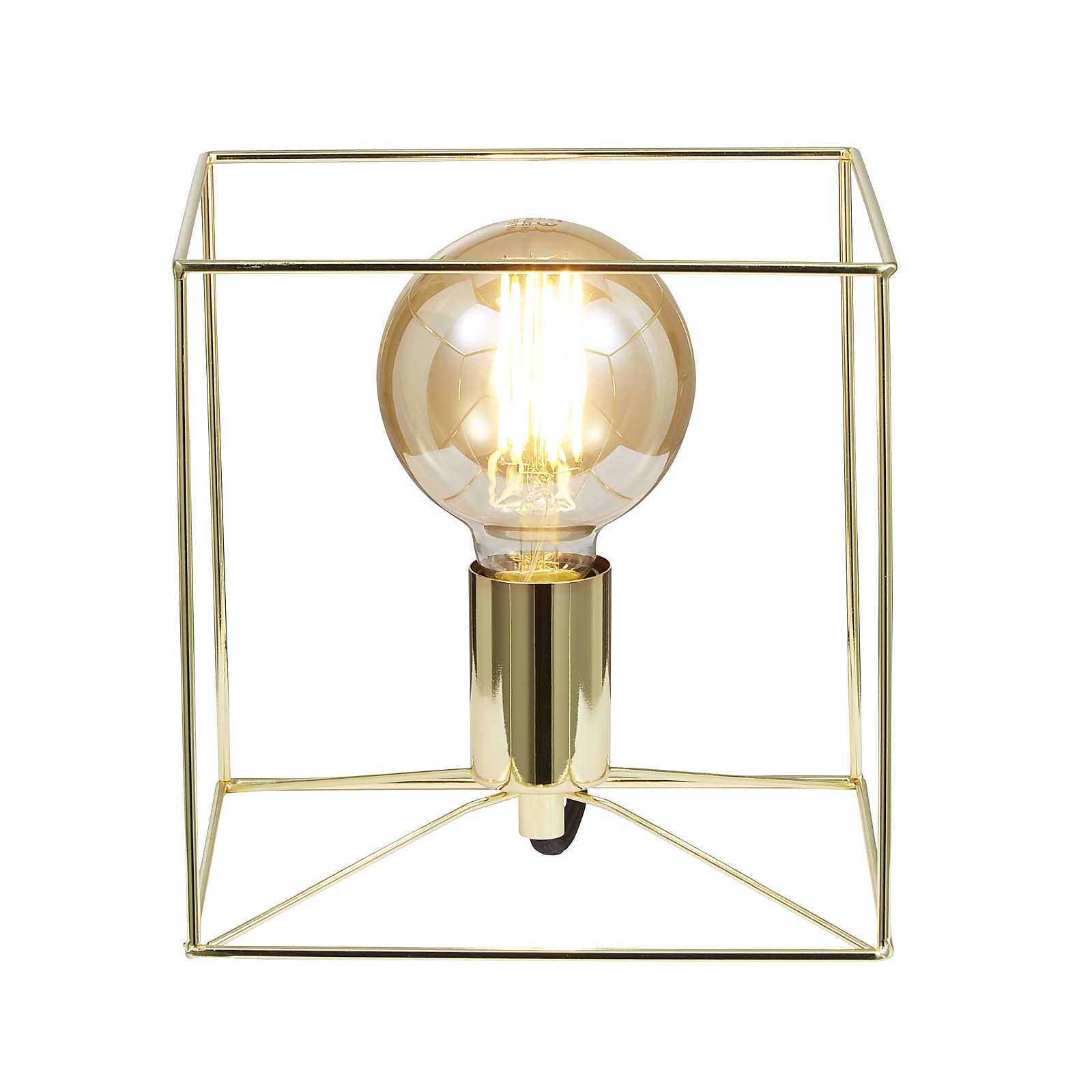 Edge Table Lamp - Satin Brass