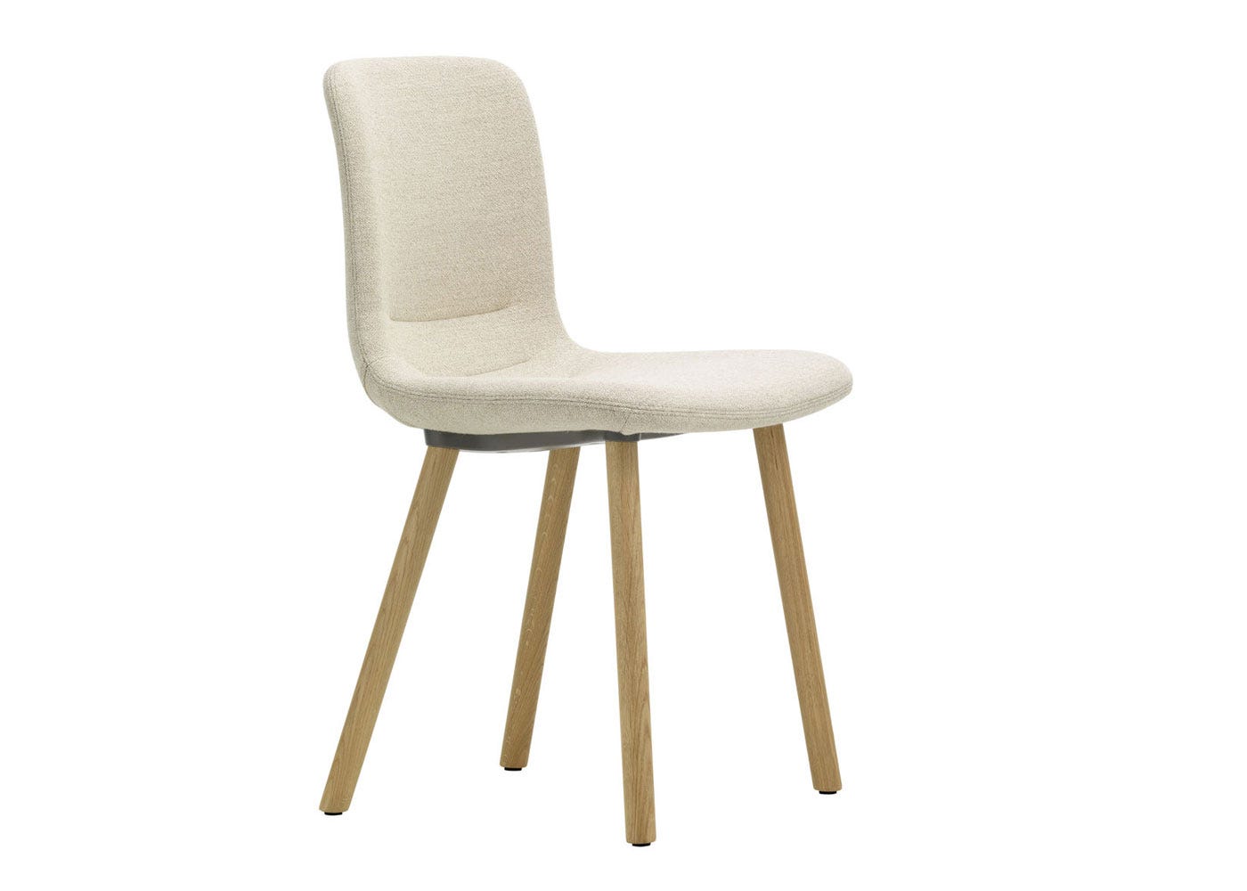 Vitra Hal Soft Wood Chair Credo Cream Natural Oak Legs