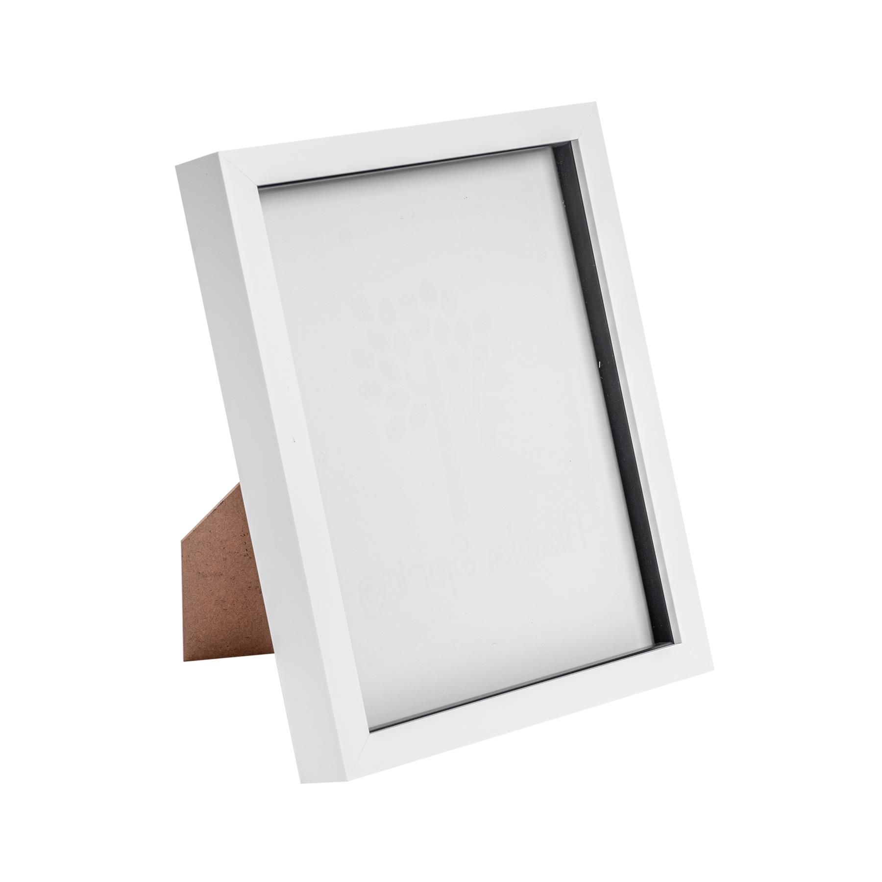 Nicola Spring 3D Box Photo Frame - 8 x 10" in White