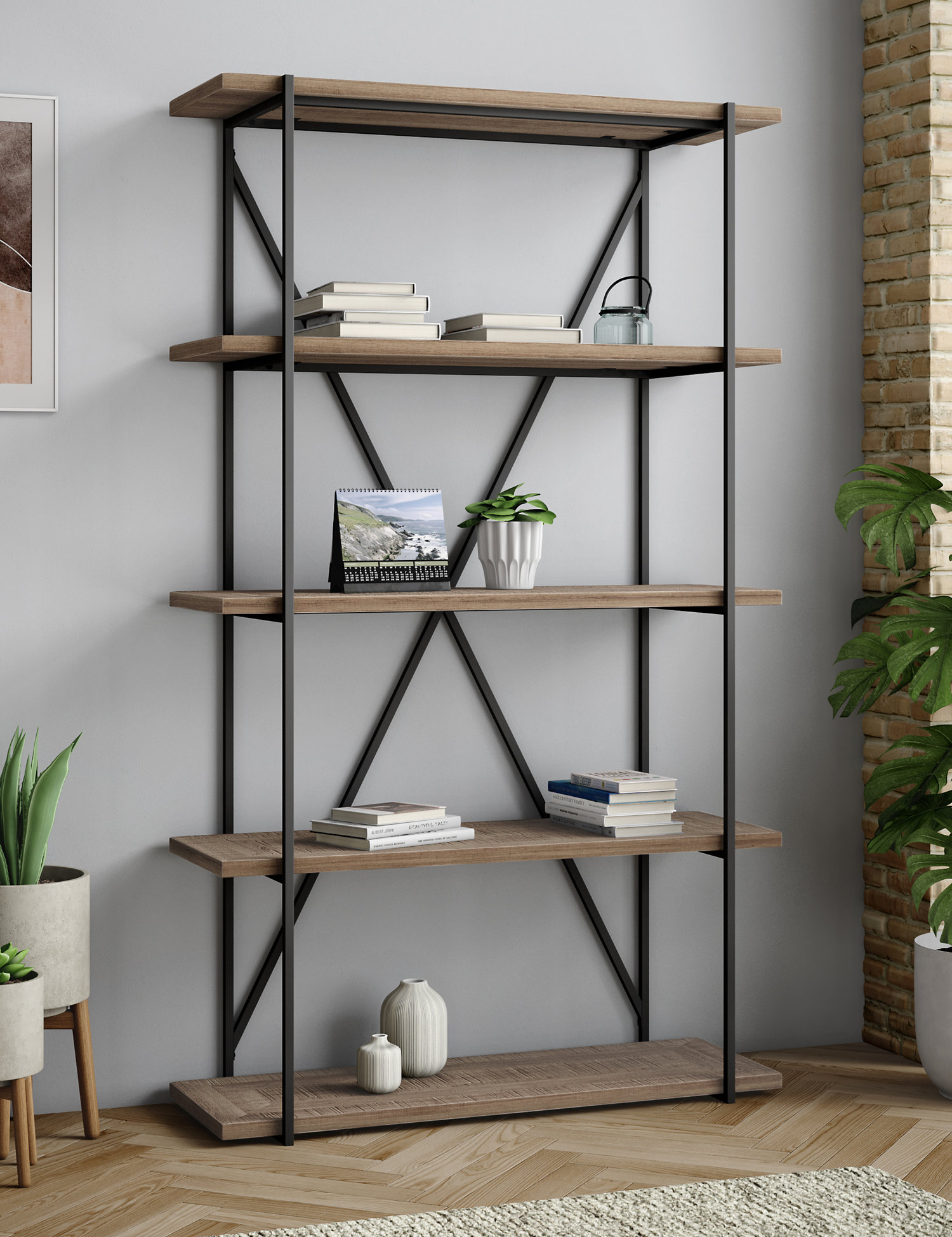 M&S Sanford Parquet Bookcase