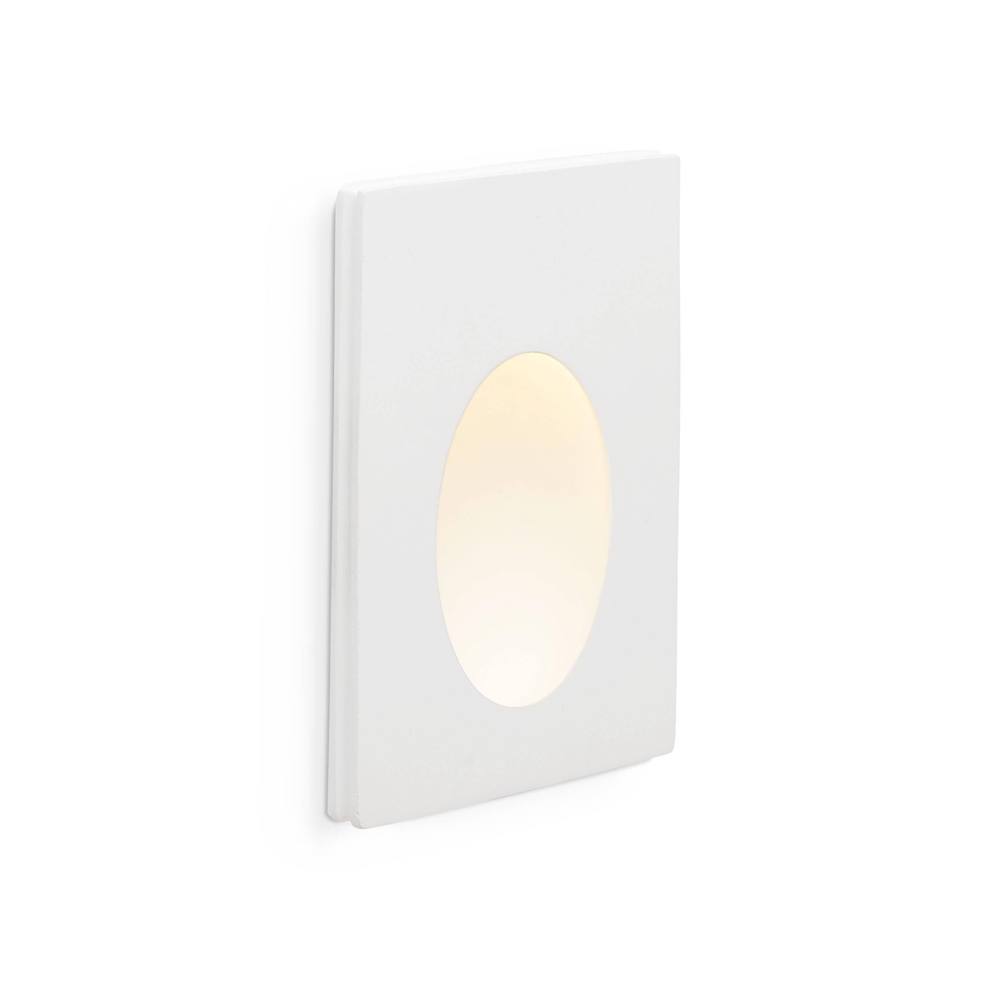 Netlighting Plas LED 1 Light Indoor Recessed Wall Light White Plaster