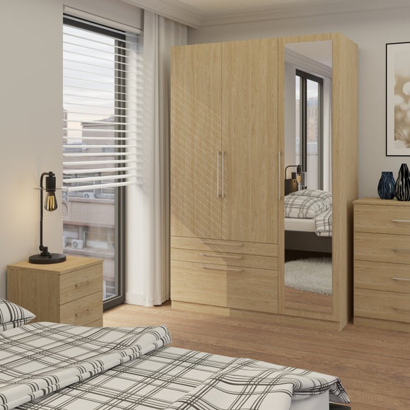 Foster Triple 3 Drawer Wardrobe