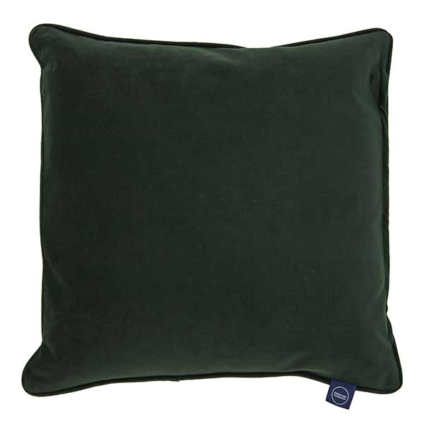 Plush Velvet Cushion  Dark Forest