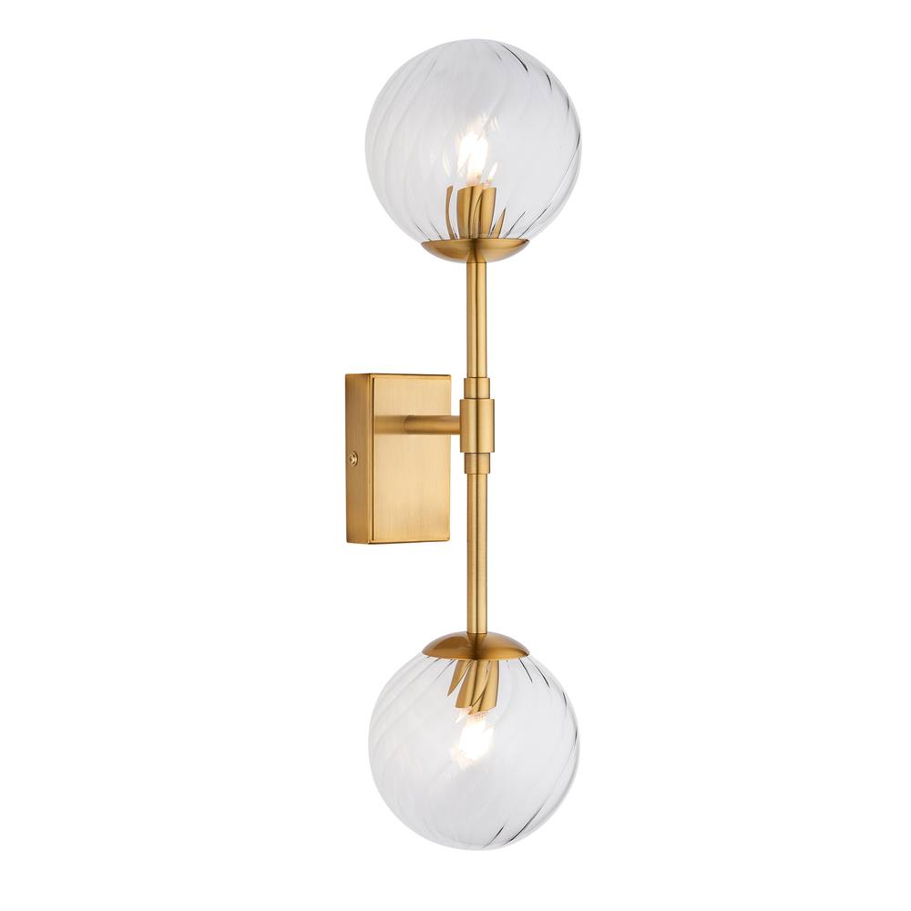 Netlighting Rome Globe Wall Lights & Glass 2x LED G9 in Yellow