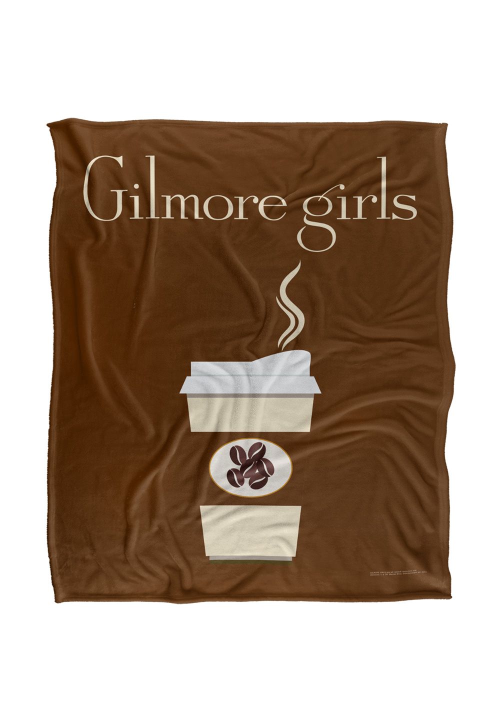 Warner Brothers Gilmore Girls Paper Cup Silky Touch Super Soft Throw Blanket 152x127cm in White