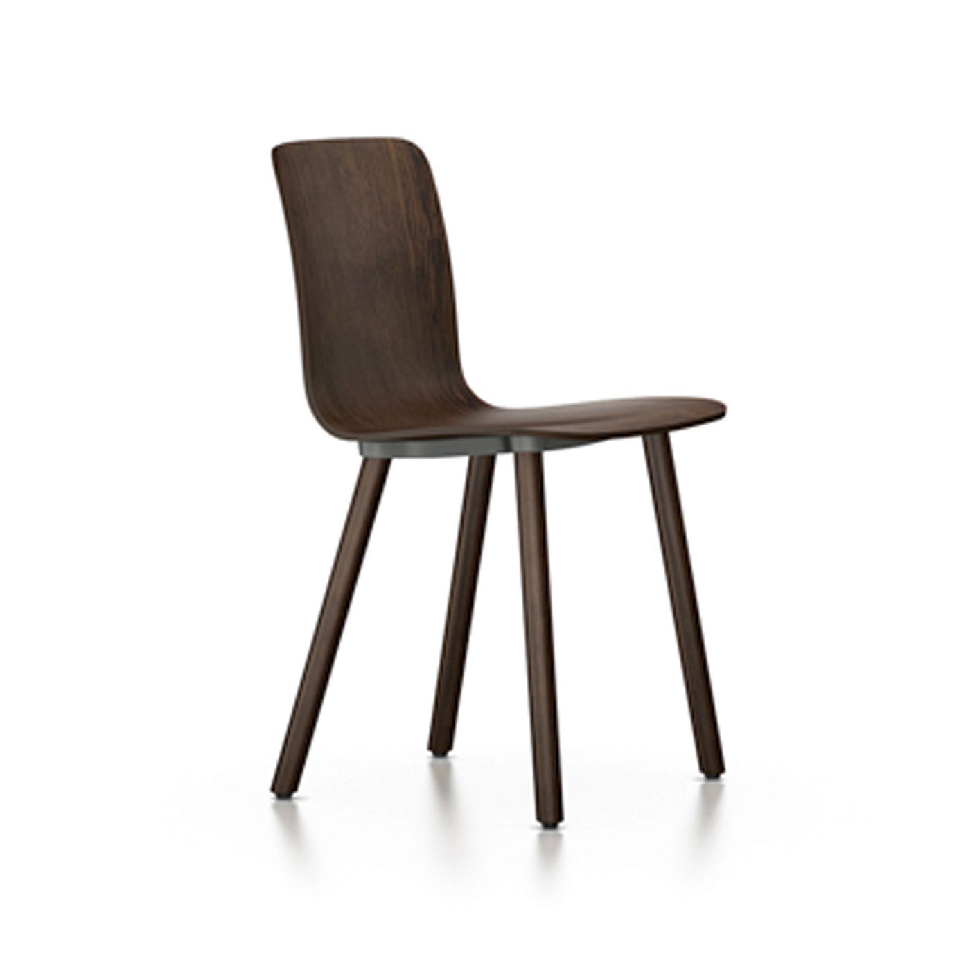 Vitra HAL Ply Chair Dark Oak