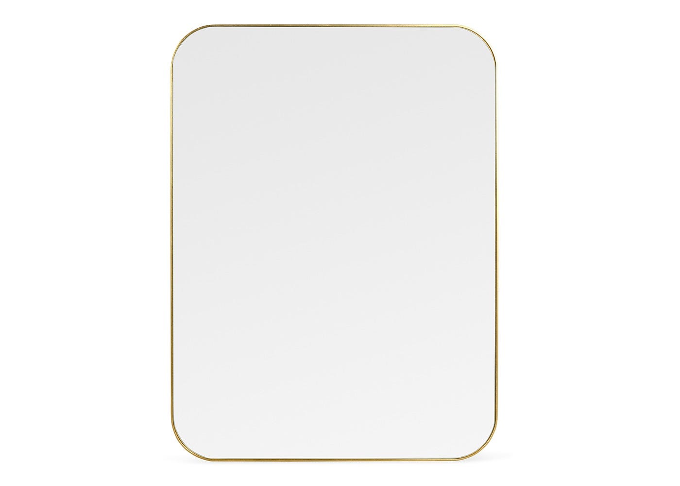Heal's Fine Edge Mirror Rectangle Curved Gold 100x75cm 2