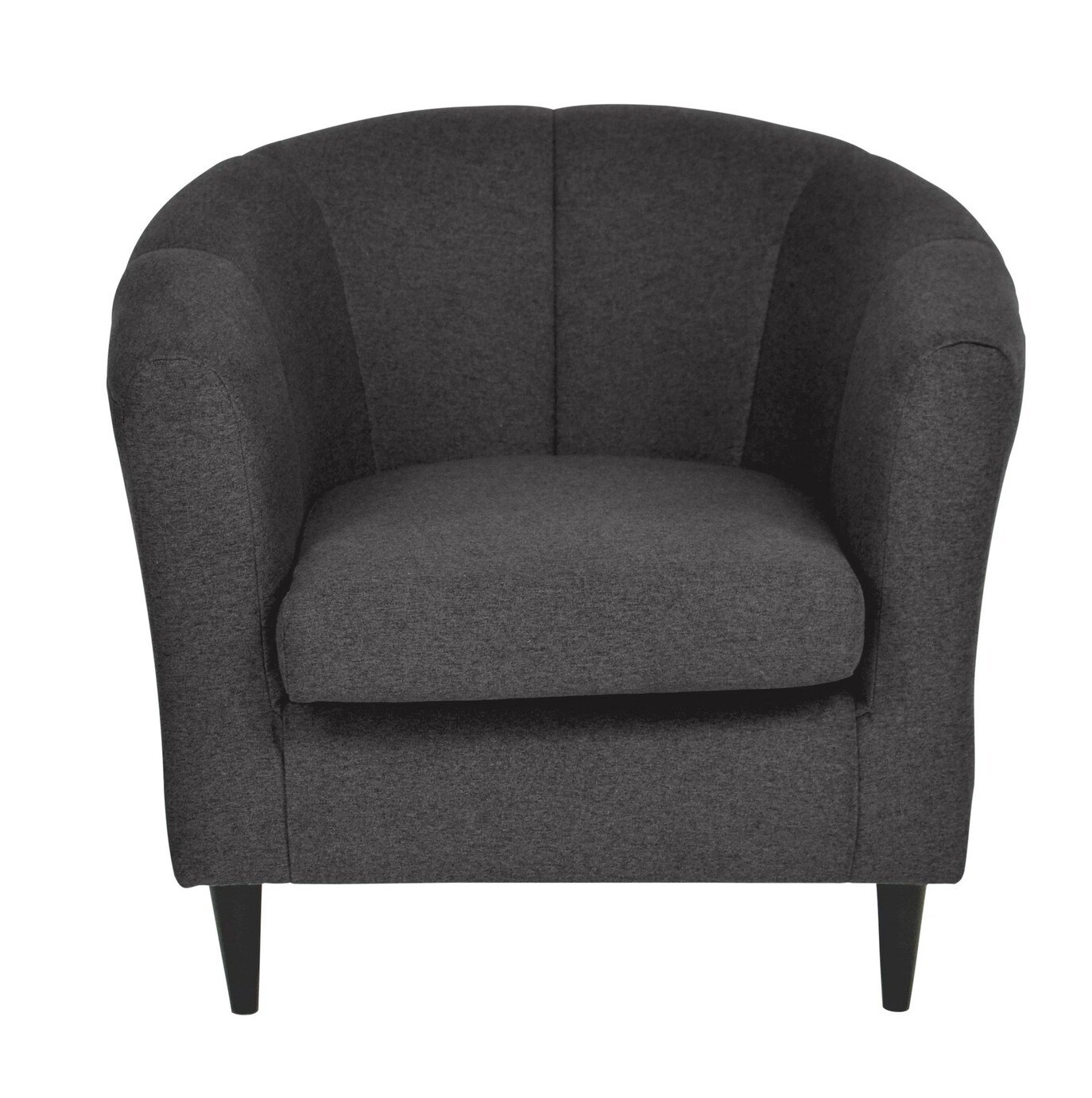 Argos Home Ayres Fabric Tub Chair - Charcoal