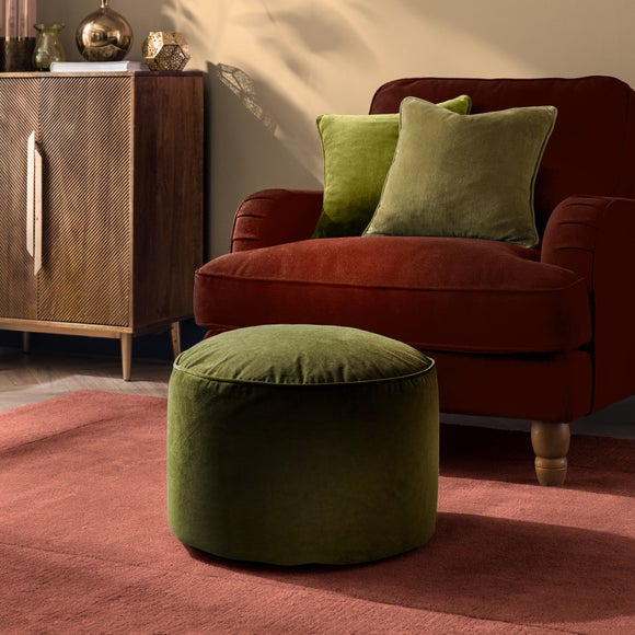 Eliza Velvet Pouffe