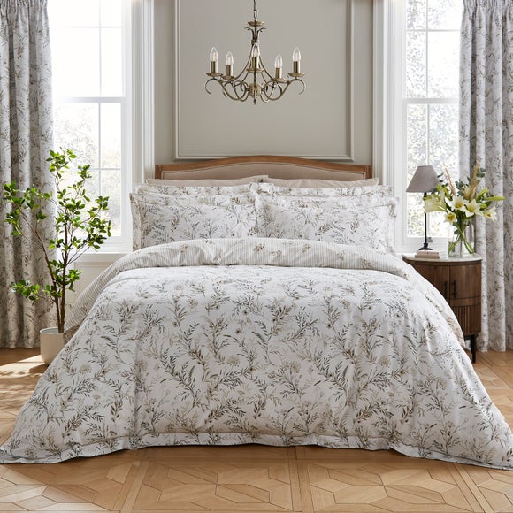 Dorma Hemmingford 100% Cotton Sateen Duvet Cover & Pillowcase Set