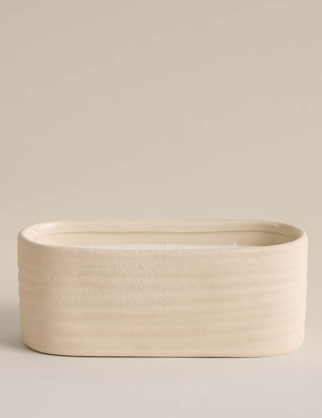 Teraire Ember Ceramic 3 Wick Candle Neutral