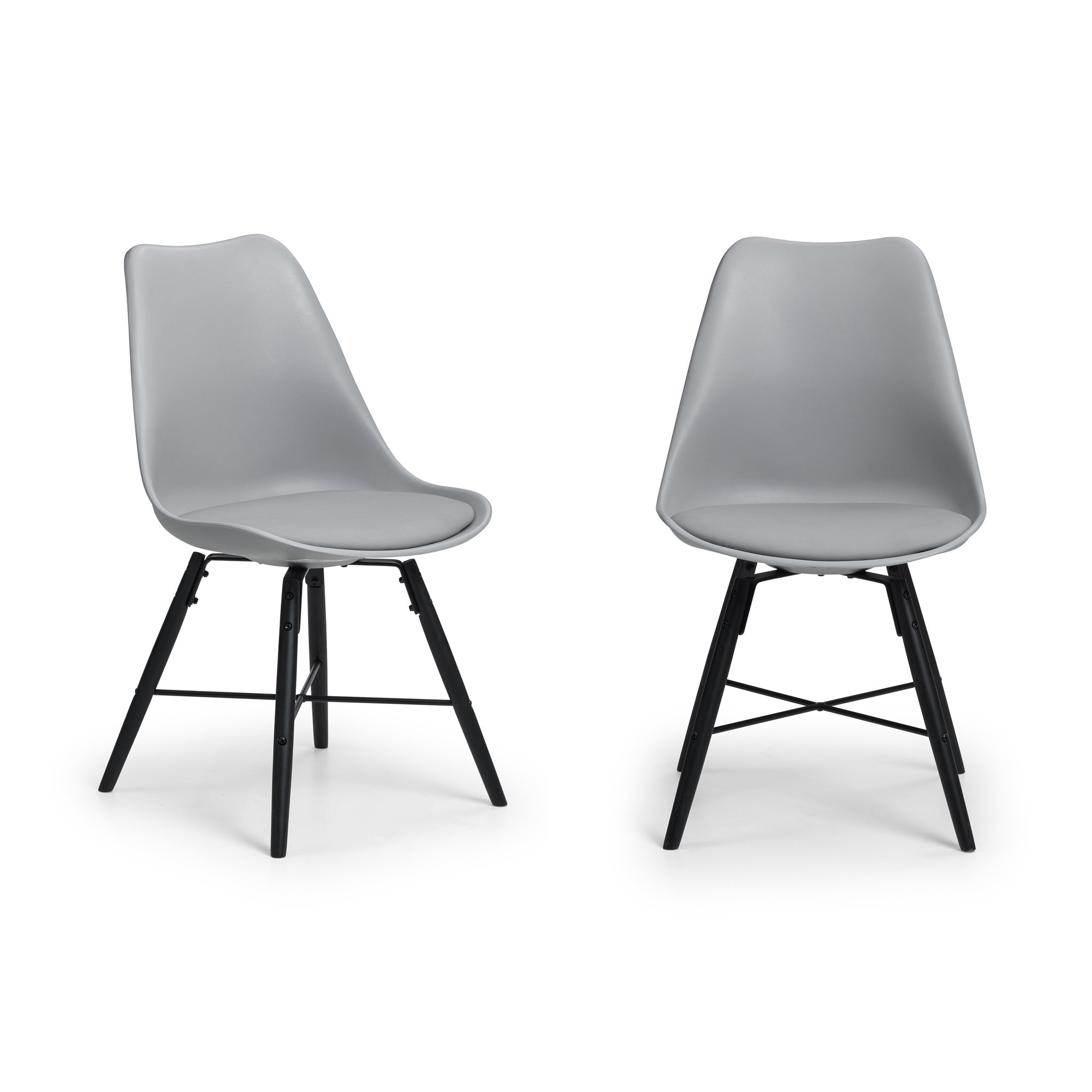 Kari Set of 2 Dining Chairs, Faux Leather