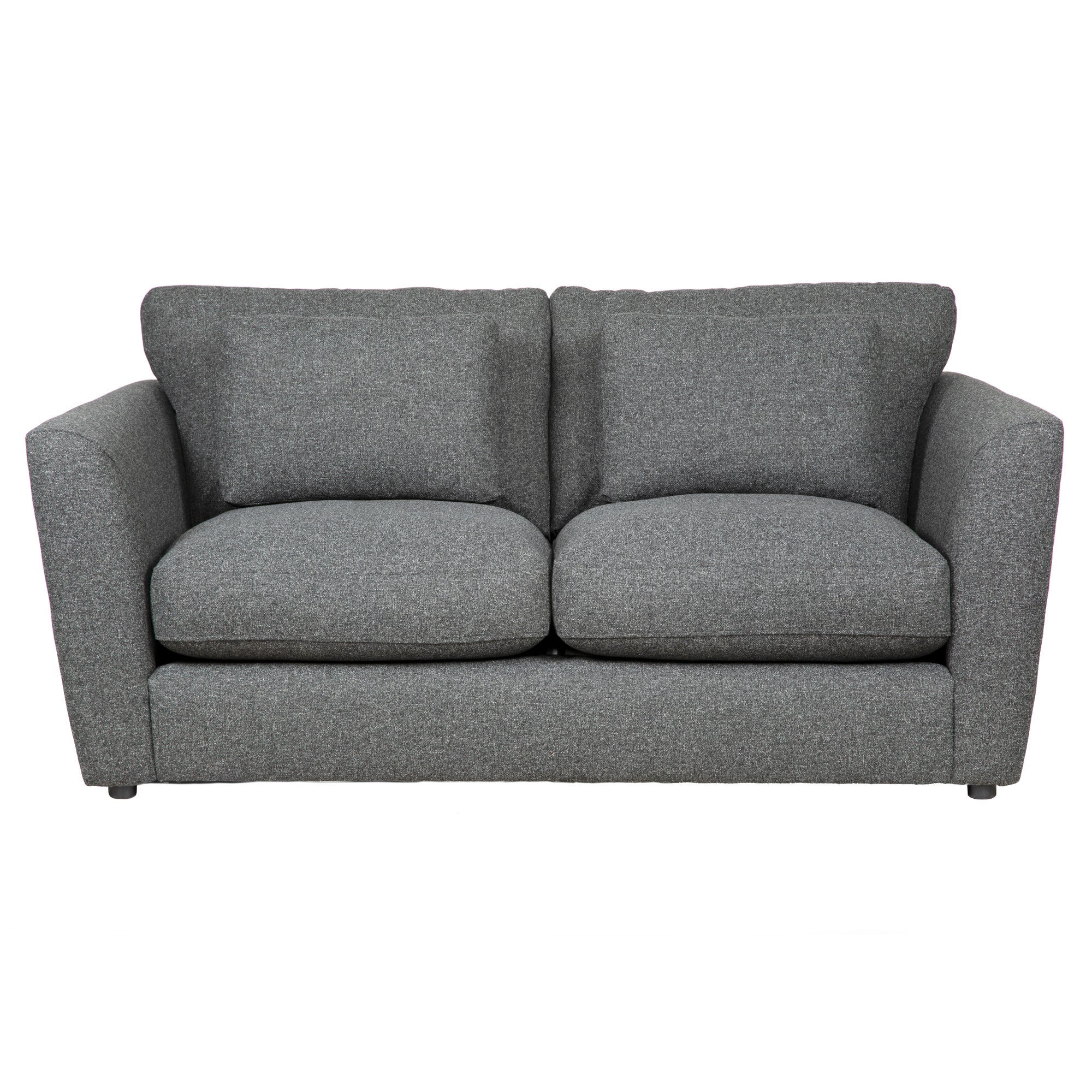 Esther Fleck Fabric 2 Seater Sofa Charcoal