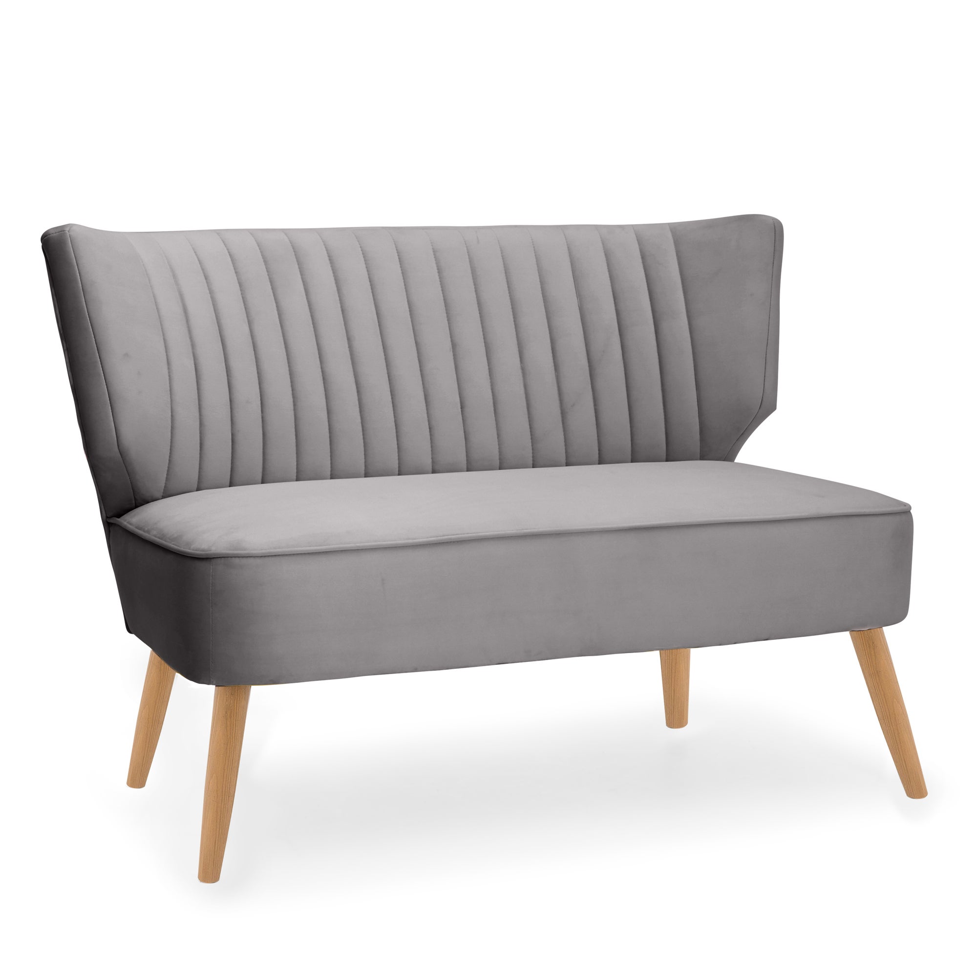 Eva 2 Seater Cocktail Sofa - Light Grey Grey