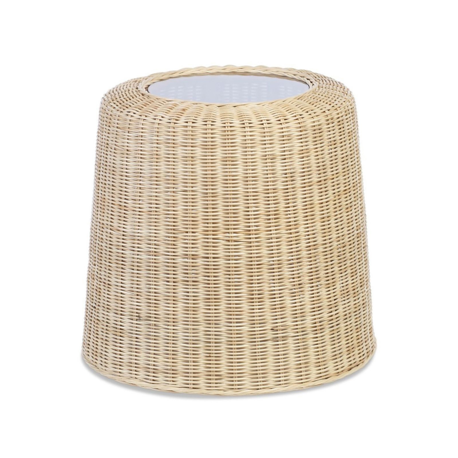 Woven Natural Rattan Lamp Table