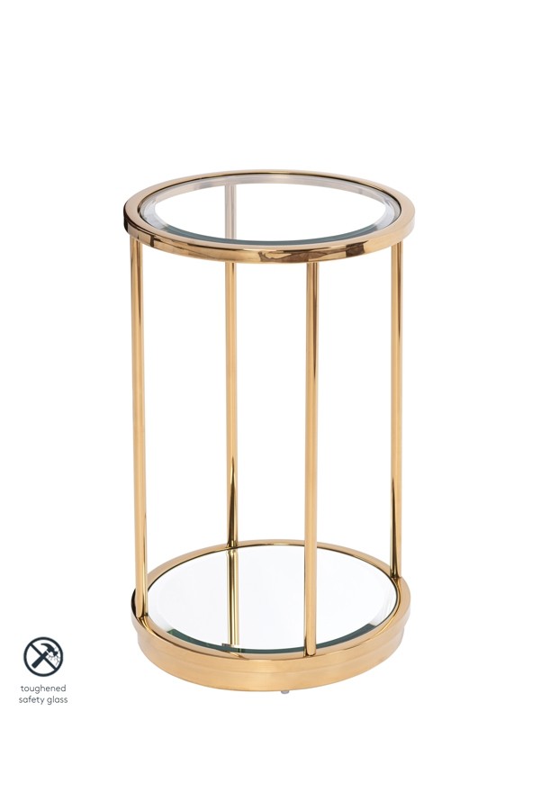 Rippon Brass Circular Side Table