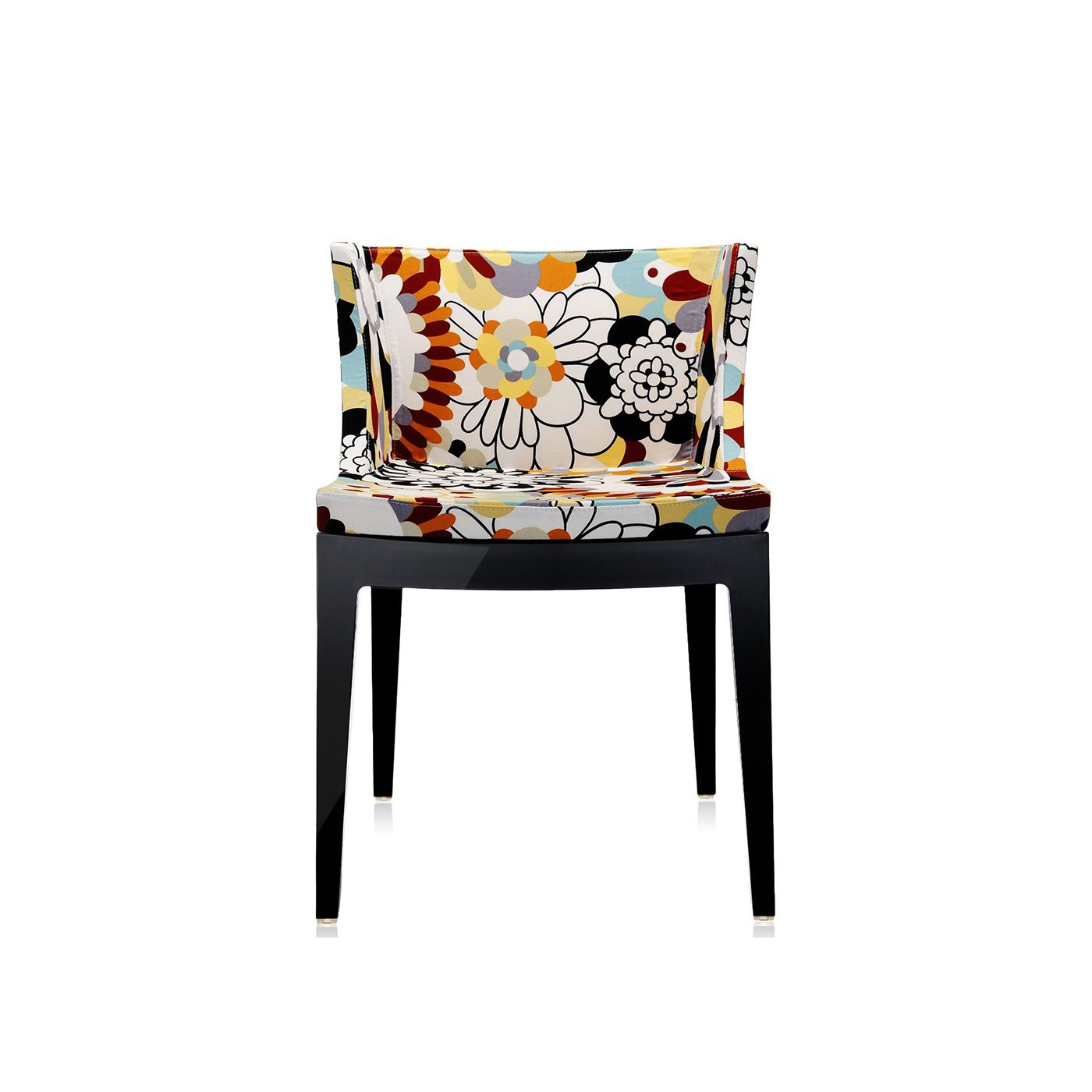 Kartell Mademoiselle Chair Black Frame Missoni Vevey Burnt