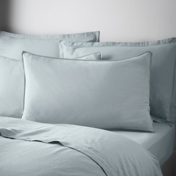 Cotton Linen Standard Pillowcase Pair