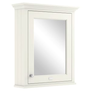 Bayswater Pointing White Bathroom Mirror Cabinet - 600mm