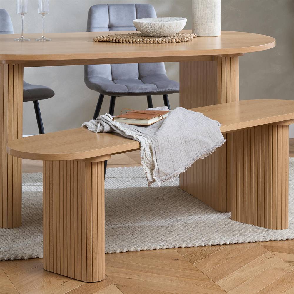 Birlea Axel Dining Bench in Brown