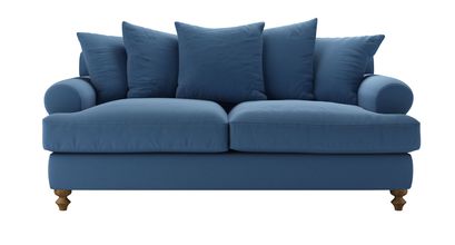 Teddy 2.5 Seat Sofabed in Heather Blue Smart Cotton - sofa.com