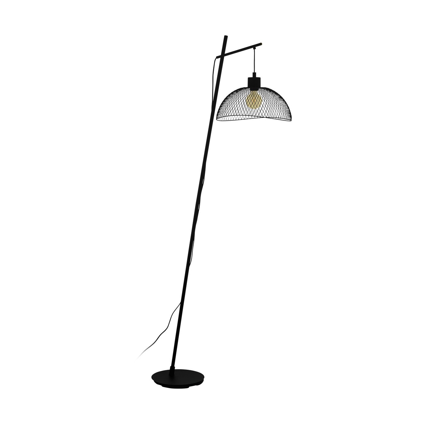 Eglo Pompeya Mesh Floor Lamp - Black