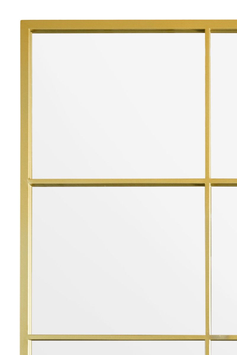 MirrorOutlet Gold Modern Window Garden Wall Mirror 79" X 47" (200CM X 120CM) 6
