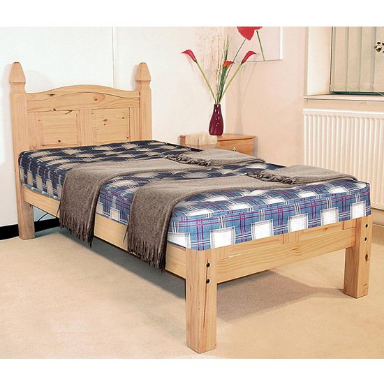 Corona Low Footend Wooden Single Bed In In Oak