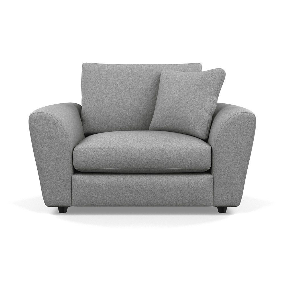 Heal's Snooze Loveseat Cotton Grain Black Feet