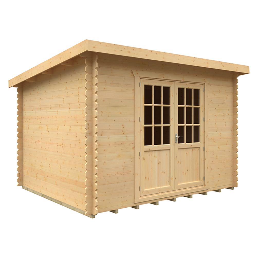 Buttercup Farm 12x10 The Kingsley 28mm Cabin - L355 x W295 x H232.8 cm in Natural