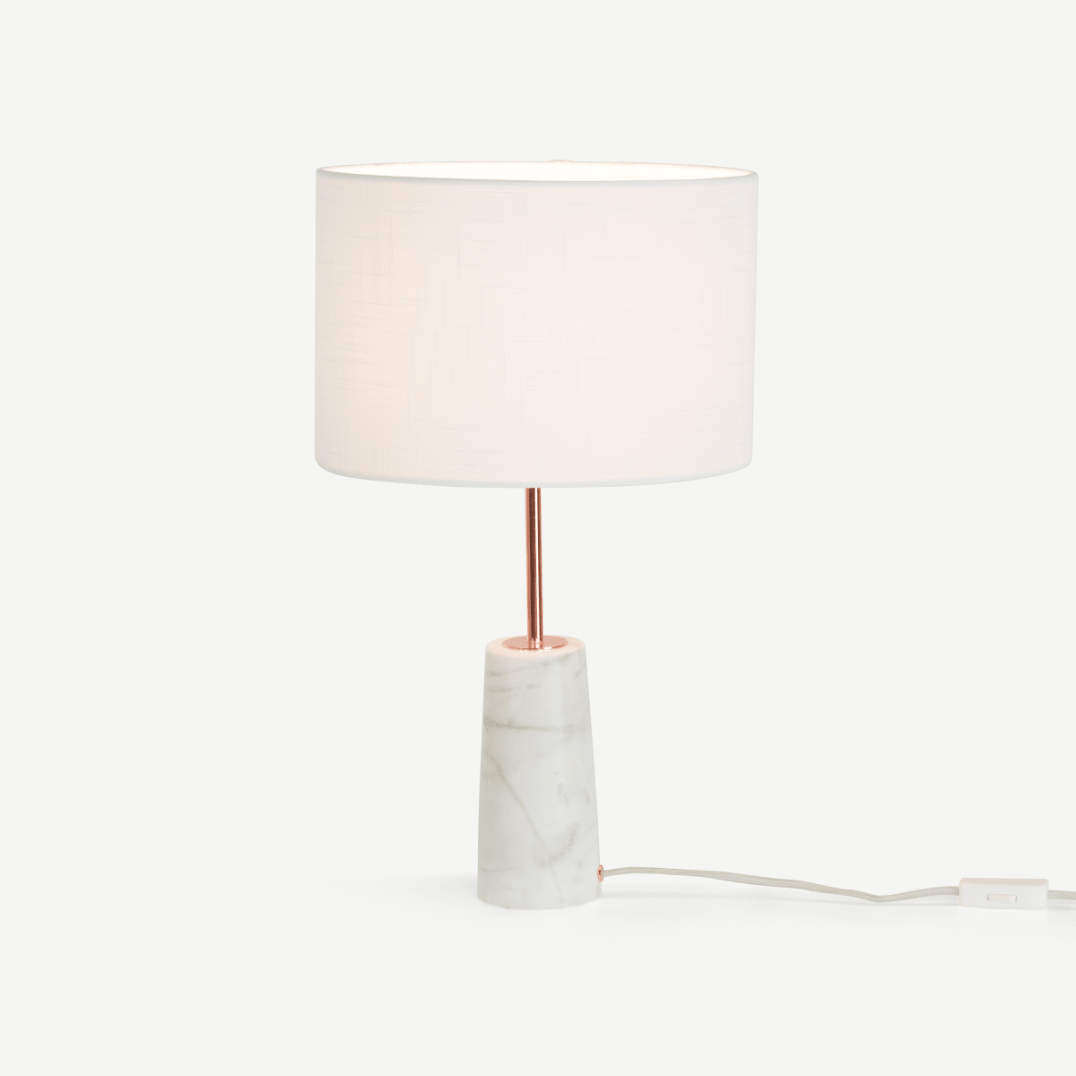 Rita Table Lamp, Copper and Marble 