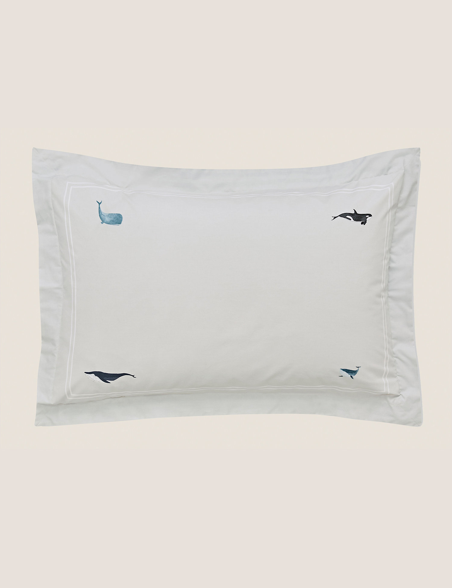 M&S Sophie Allport Pure Cotton Whale Bedding Set
